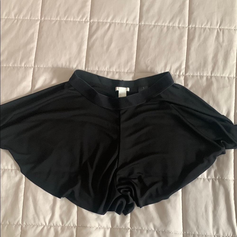 Black Flowy Shorts